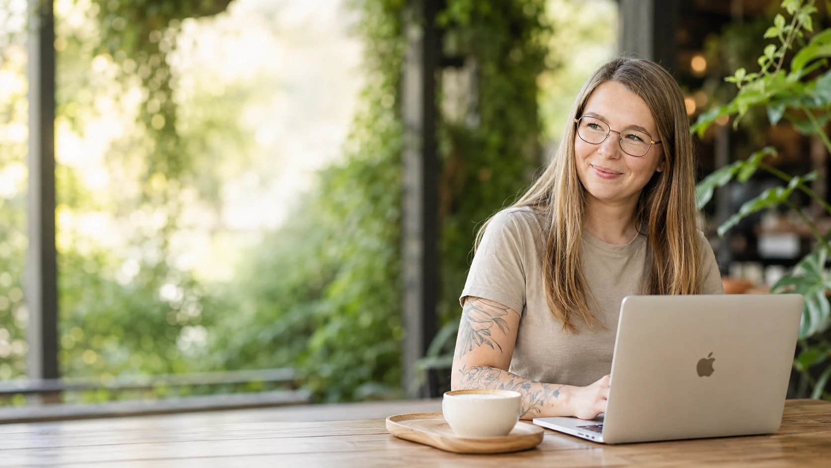 Persönliche Zusammenarbeit am Laptop im warmen Tageslicht